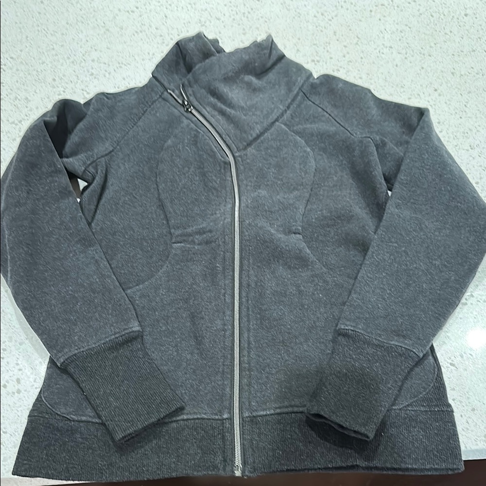 Lululemon Dark Gray Zip Up Sz 8